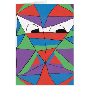 Homme coloré Résumé Design Carte de voeux