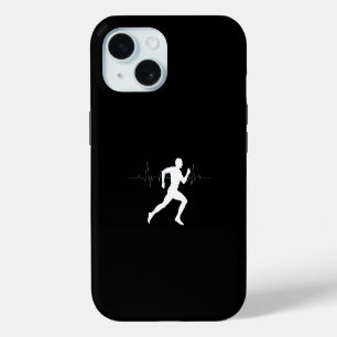 Homme courant silhouette de coureurs Fond noir