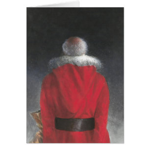 Homme dans le manteau rouge