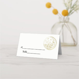 Homme dans Moon Stars Gold Escort Cartes Place Car