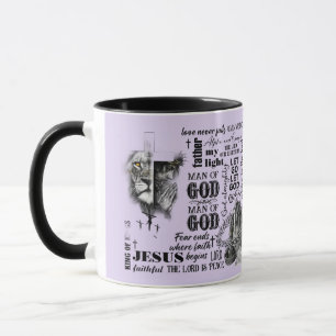Homme de Dieu Religieux Christian Purple Mug