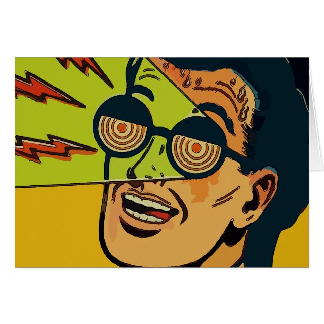 Homme de lunette comique (Devant horizontal)