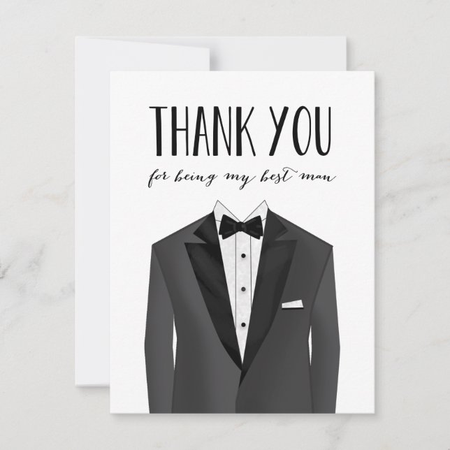 Homme de Merci de smoking le meilleur | Groomsman (Devant)