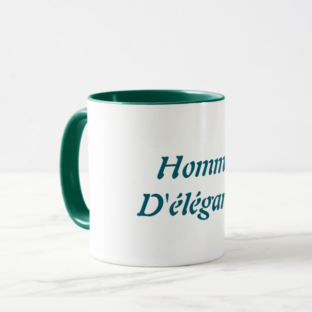 Homme D'élégance Tasse (Vorderseite Links)