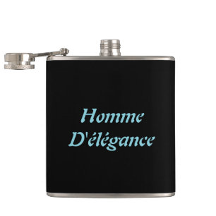 Homme D'élégance Vinyl Wrapped Flask Flachmann