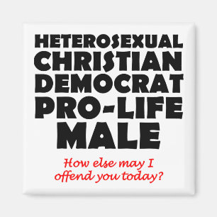 Homme démocrate offensif Christian Magnet