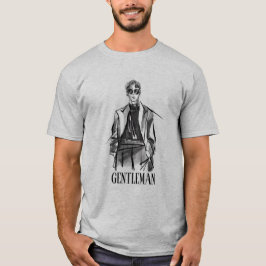homme dessin moderne messieurs tshirt