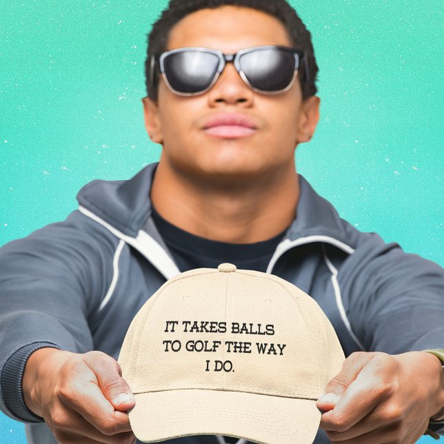 Homme drôle, Casquette de golf sur mesure (Créateur téléchargé)