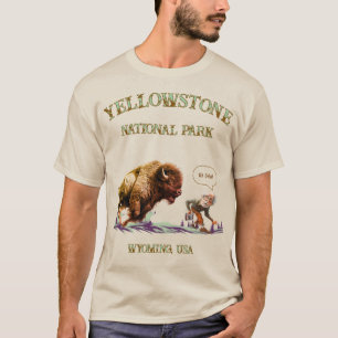 Homme drôle prenant une photo T-shirt Bison Buffal