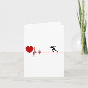 Homme en cours d'entraînement Cartes cardiaques po
