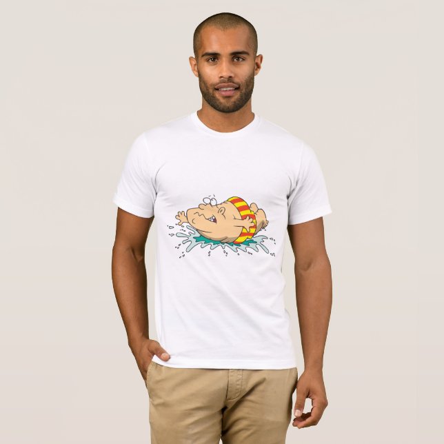 Homme faisant un T-shirt d'hommes de fiasco de (Devant entier)