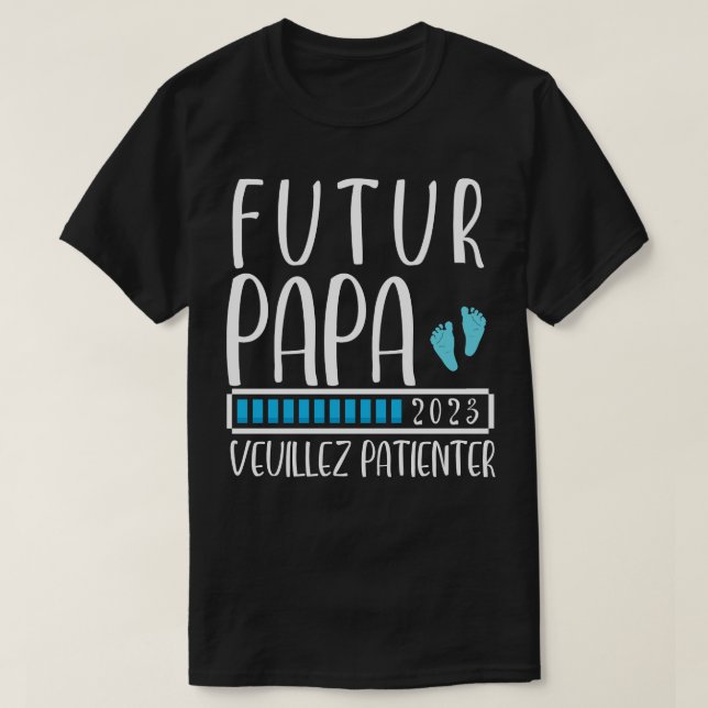 Homme Futur papa 2023 T-Shirt (Design vorne)