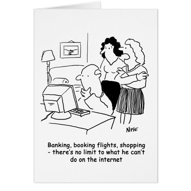 Homme incompétent sur ordinateur (Devant)