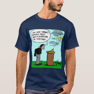 Homme lisant un T-shirt de cadran solaire (art de
