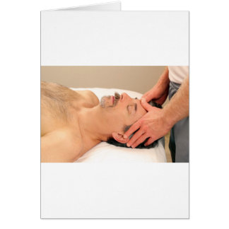 Homme Massant Visage Homme