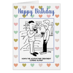 Homme sous l'acupuncture dans le Pub