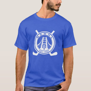 Hommes bleus de T-shirt de Division