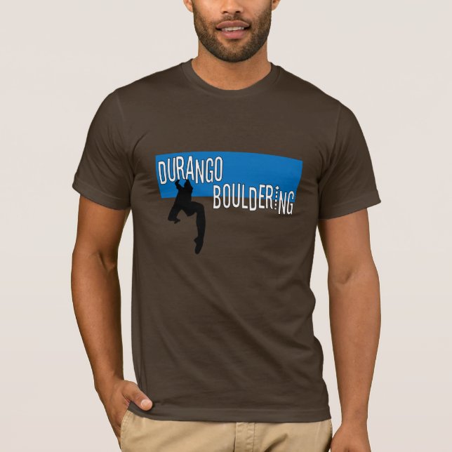 Hommes de T-shirt de Durango Bouldering (Devant)