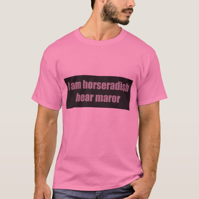 Hommes de T-shirt de pâque de Maror de raifort (Devant)