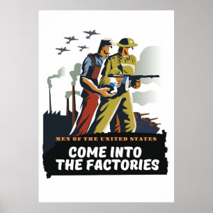 Hommes des États-Unis, affiche WW2