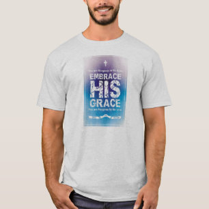 Hommes "embrassez le T-shirt de SES grâce" - gris