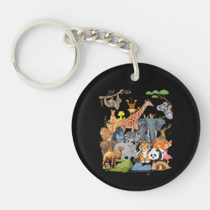 Hommes Femmes et Enfants Faune Zoo Day Party Cute 