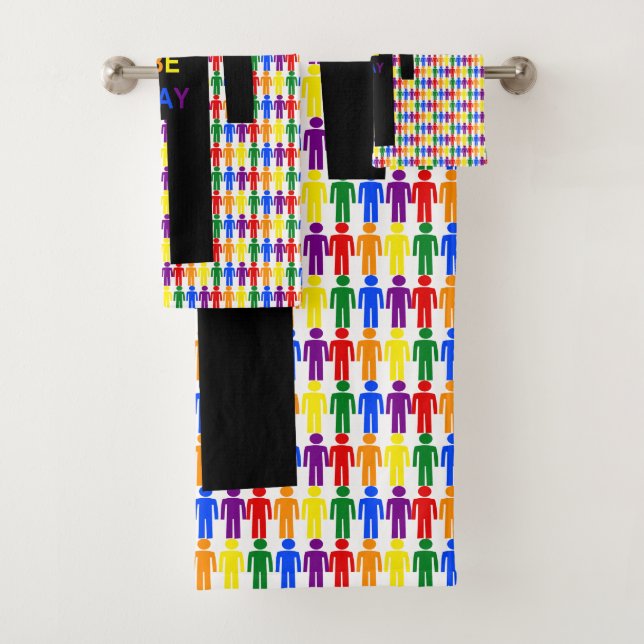 Hommes gays LGBTQ Silhouette et arc-en-ciel (En situation)