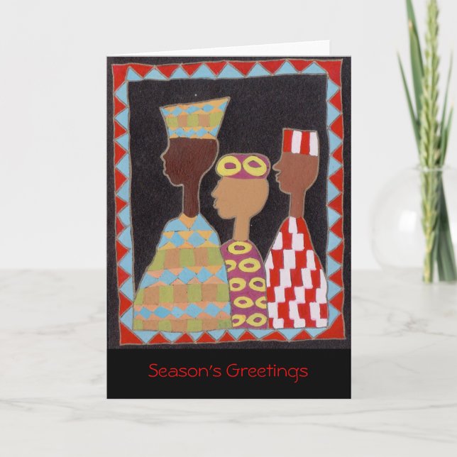 Hommes loin de carte de voeux (Devant)