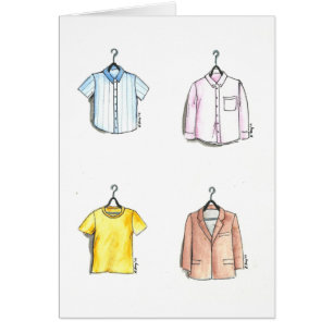 Hommes Mode Menswear Chemise Cravate Cartes de ves