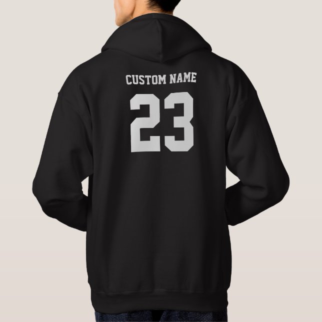 Hommes Personnalisé Nom Rouge Classe de Sweat - sh (Dos)