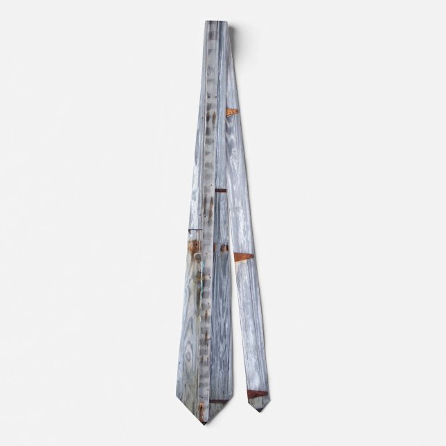 Hommes Robe Cravate Blanche Laver Bois Grange Port (Devant)