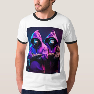 Hommes TShirt avec singes en colère