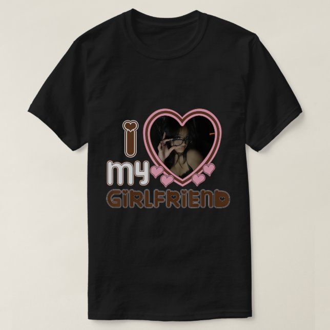 Hommes Unisex T-Shirt Personnalisé J'Aime Ma Fille (Design devant)