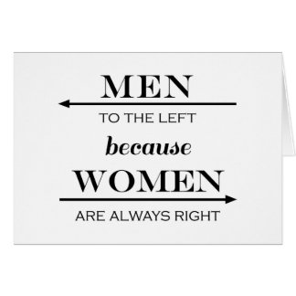 Hommes vers la gauche puisque les femmes ont