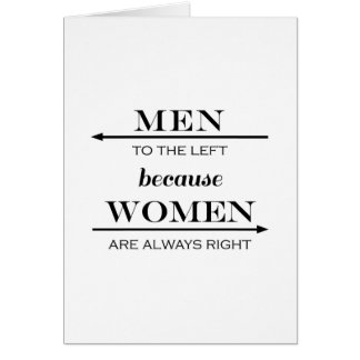 Hommes vers la gauche puisque les femmes ont