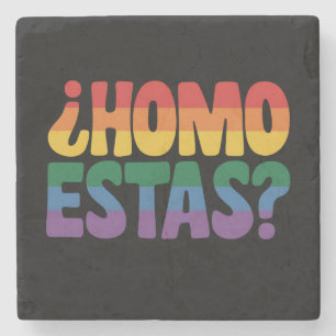 Homo Estas Lustiger Spanischer Mexikanischer Schwu Steinuntersetzer