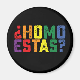 Homo Estas Spanisch Mexikanisch Lustig Schwul Prid Magnet
