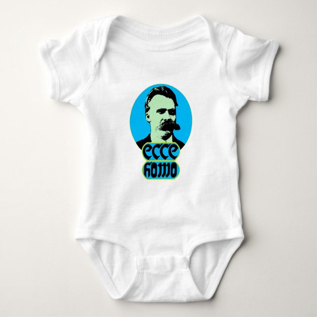 Homo Friedrich Nietzsche-Ecce Baby Strampler (Vorderseite)