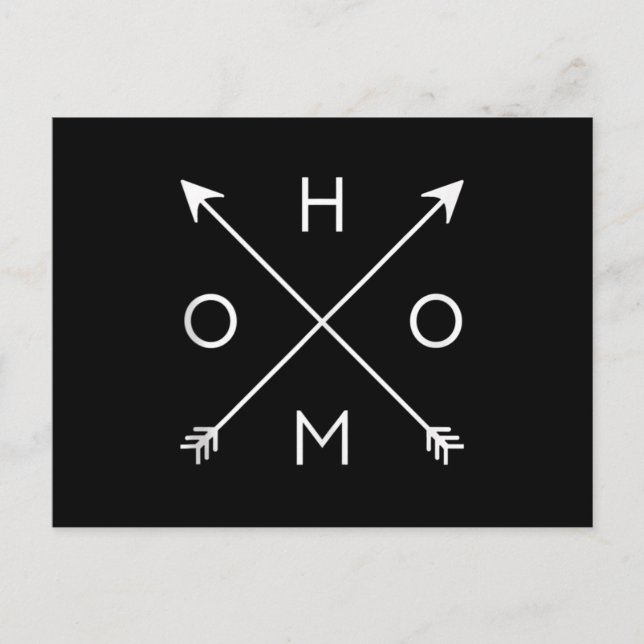 Homo Gay Pride Arrows Postkarte (Vorderseite)