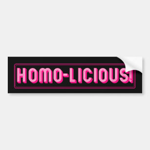 Homo-licious! Autoaufkleber