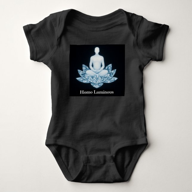 Homo Luminous Baby Einteiler Bodysuit (Vorderseite)