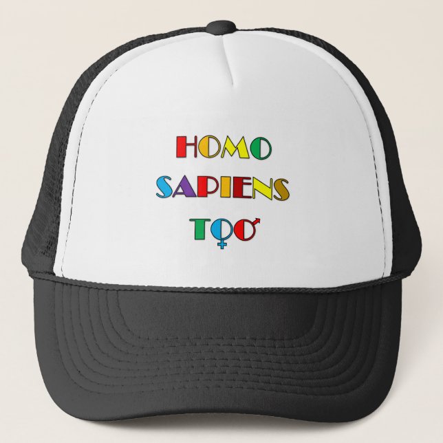 HOMO SAPIENS Hat Truckerkappe (Vorderseite)