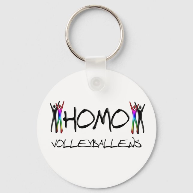Homo Volleyball Schlüsselanhänger (Vorderseite)