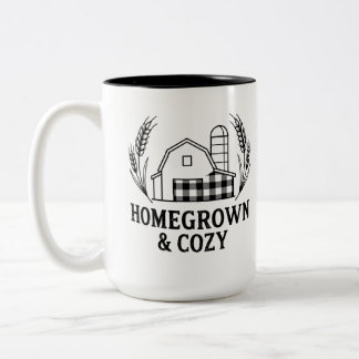 Homogenossene & gemütliche Farmhouse-Scheune Zweifarbige Tasse