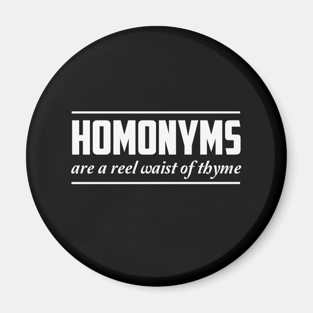Homonyme Magnet (Vorne)