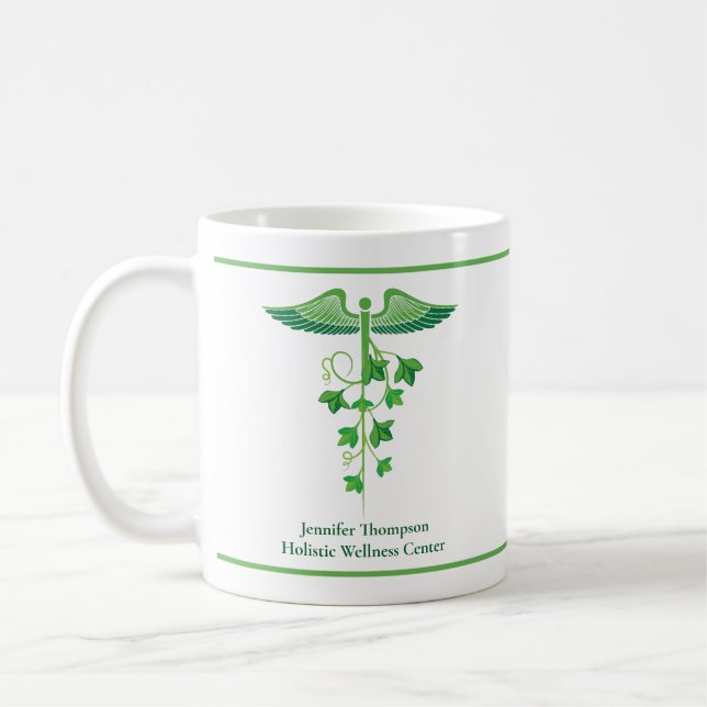 Homöopathische Medizin Wellness Center Naturopath Kaffeetasse (Links)