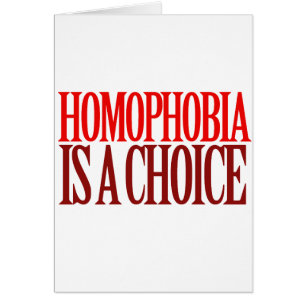 HOMOPHOBIE IST EINE WAHL