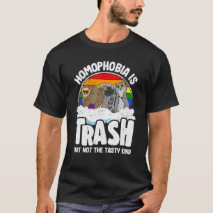 Homophobie ist Mülleimer Gay Pride Raccoon Opossum T-Shirt