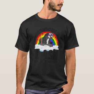 Homophobie ist Mülleimer Opossum-Regenbogenfahne G T-Shirt