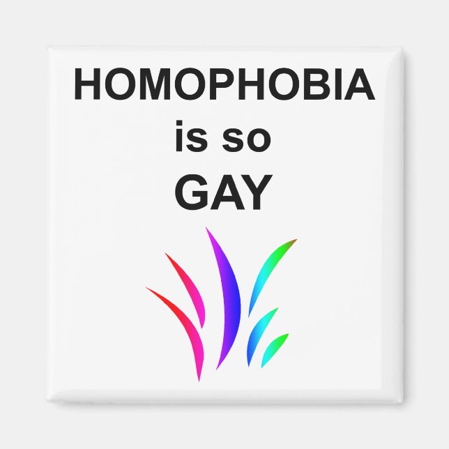 Homophobie ist so schwul magnet (Vorne)